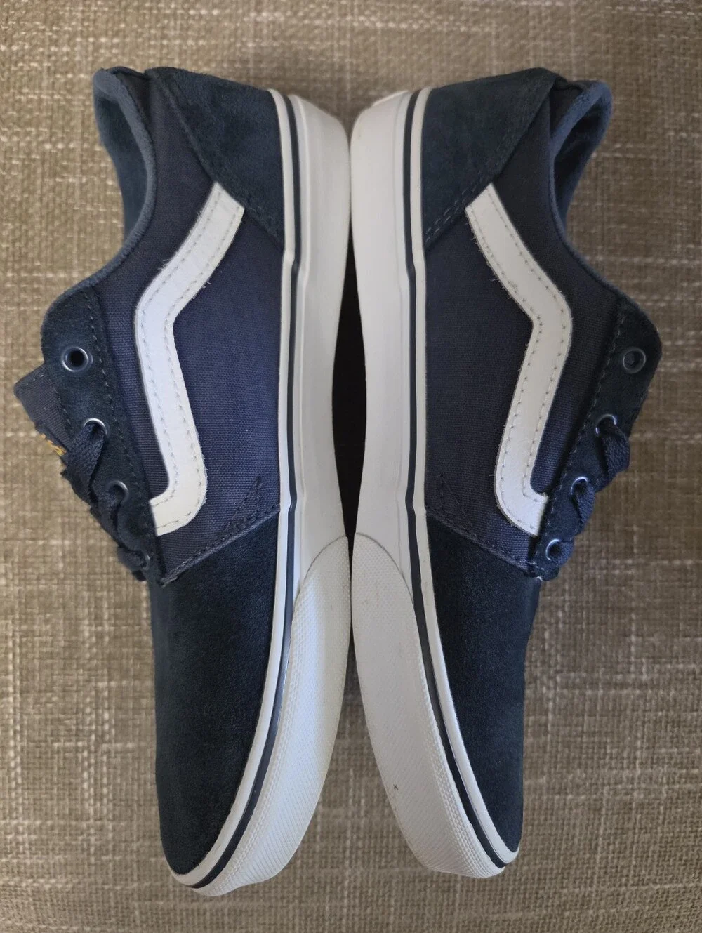 Vans Chapman Stripe Navy Blue Low Top Sneakers Youth Size 6.0 Women's 7.5 721356